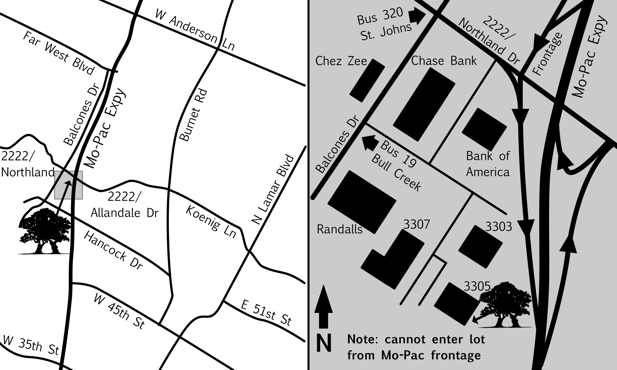 Map to Great Oaks